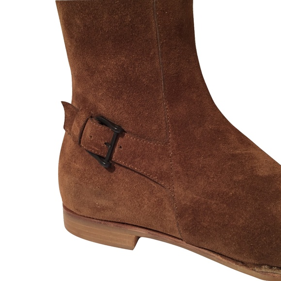 $695 New Gucci Suede Walking Boots - Picture 5 of 8